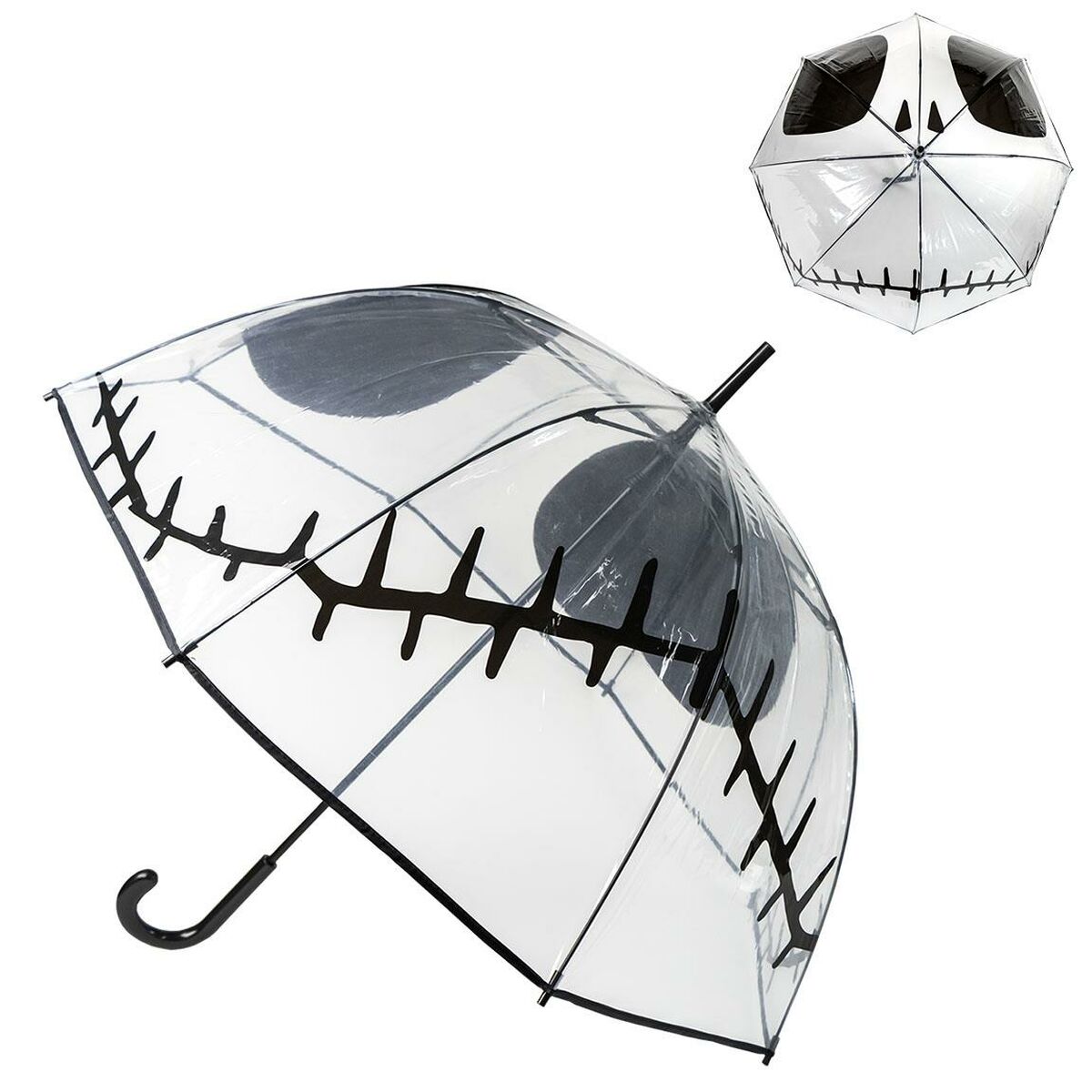 Dáždniky The Nightmare Before Christmas Transparentná 60 cm